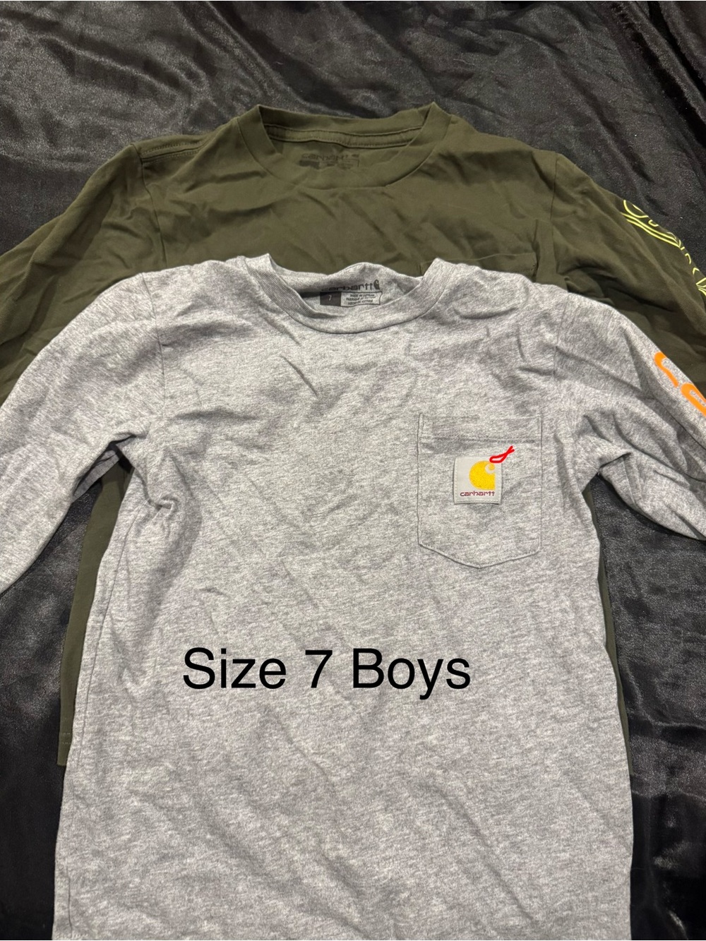 Carhartt Boys' Size 7 Bundle (3 JEANS, 2 SHIRTS)